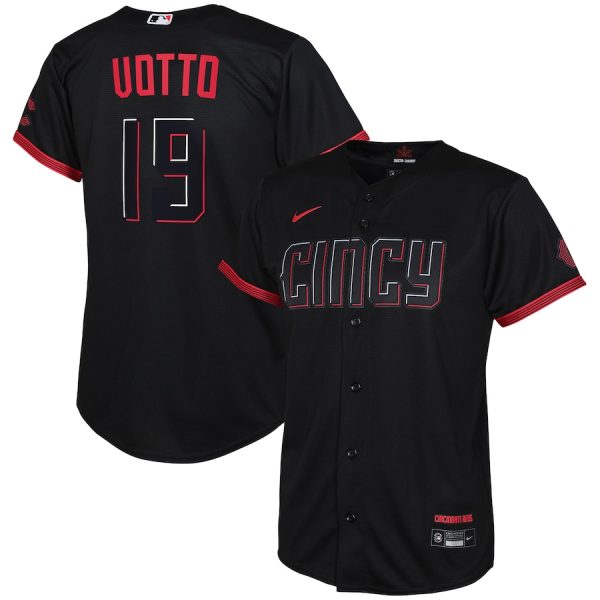 Joey Votto Cincinnati Reds Nike Toddler City Connect Replica Player Jersey – Black –