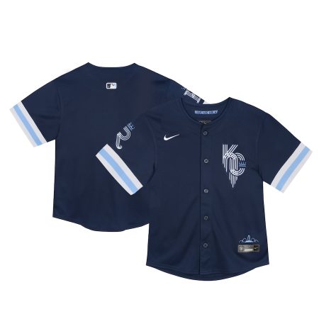 Kansas City Royals Nike Toddler City Connect Limited Jersey – Navy –