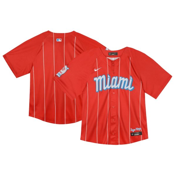 Miami Marlins Nike Toddler City Connect Limited Jersey – Red –
