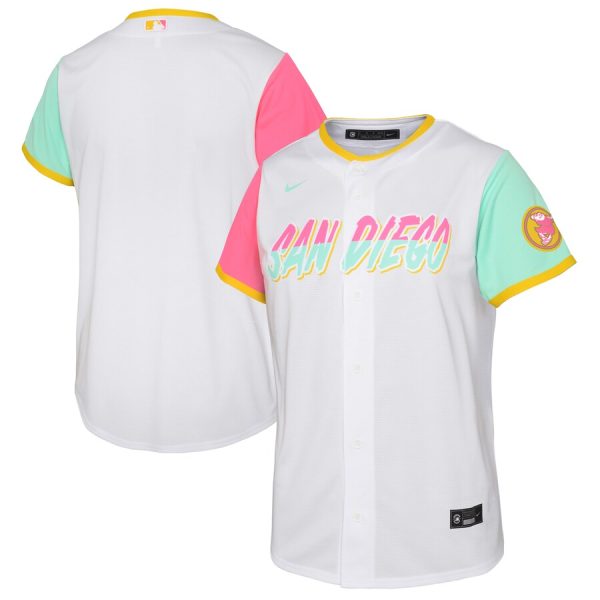 San Diego Padres Nike Toddler City Connect Replica Team Jersey – White –