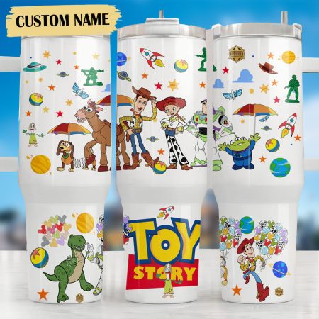Toy Story Disney TV Series Custom  Quencher 40oz Stainless Steel Tumbler HG With Handle