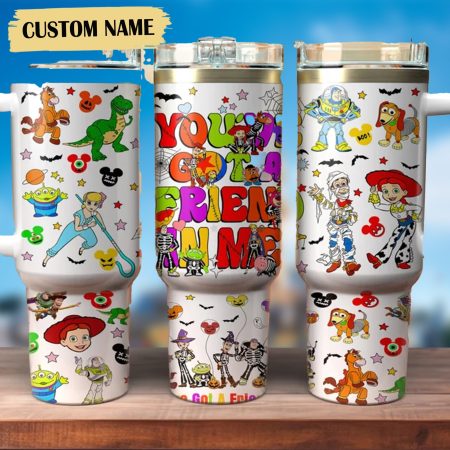 Toy Story Disney TV Series Custom Stanley Quencher  30oz or 40oz Stainless Steel Tumbler With Handle HG Stainless Steel Tumbler With Handle
