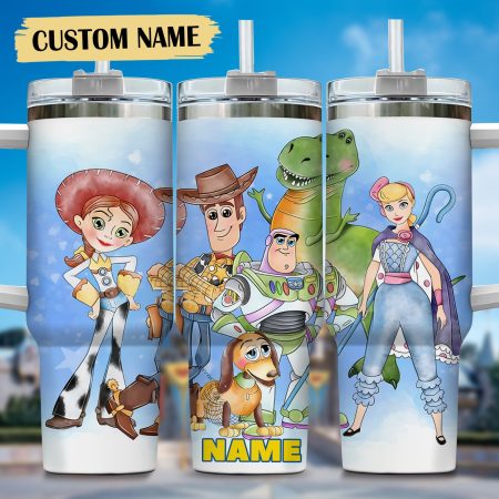 Toy Story Disney TV Series Custom  Quencher 40oz Stainless Steel Tumbler HG With Handle