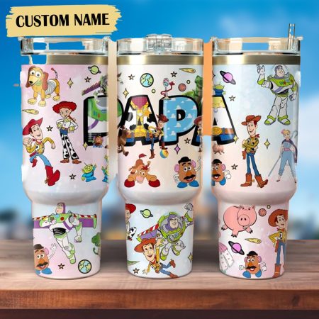 Toy Story Disney TV Series Custom  Quencher 40oz Stainless Steel Tumbler HG With Handle