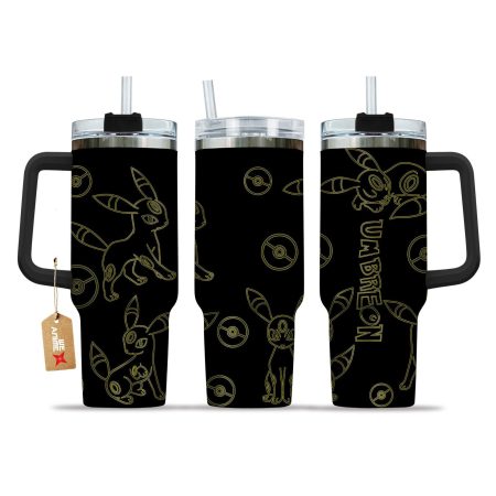 Umbreon Pokemon Anime  Custom Quencher 30oz or 40oz Stainless Steel Tumbler With Handle HG
