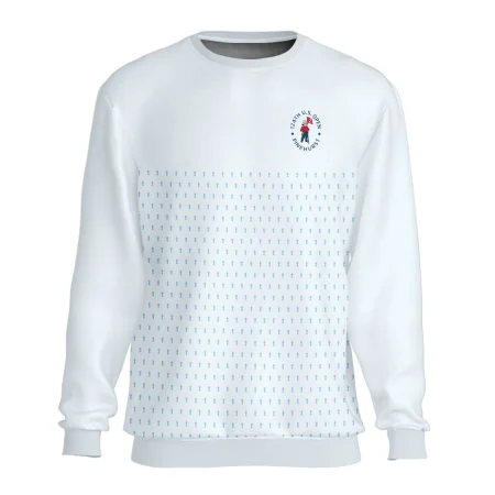U.S Open Trophy Pattern Light Blue 124th U.S. Open Pinehurst Rolex Unisex Sweatshirt Style Classic Sweatshirt