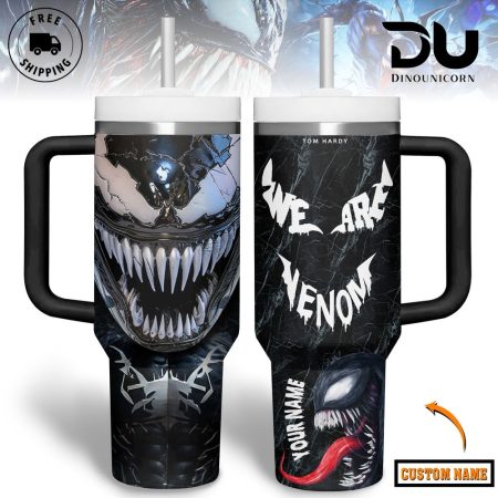 Venom Movies Custom Stanley Quencher 30oz or 40oz Stainless Steel Tumbler With Handle HG With Handle