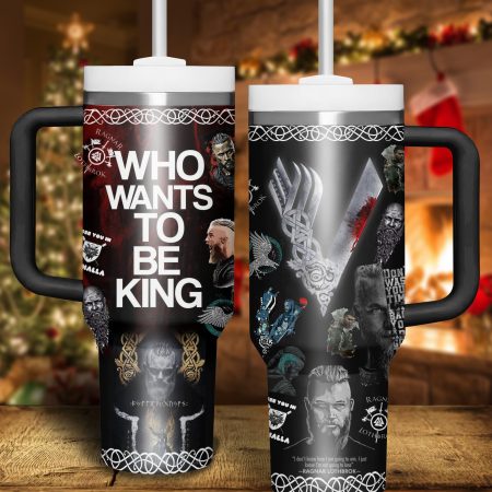 Vikings TV Series Custom Stanley Quencher  30oz or 40oz Stainless Steel Tumbler With Handle HG Stainless Steel Tumbler With Handle