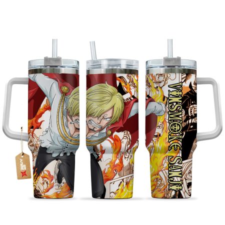 Vinsmoke Sanji One Piece Anime  Custom Quencher 30oz or 40oz Stainless Steel Tumbler With Handle HG