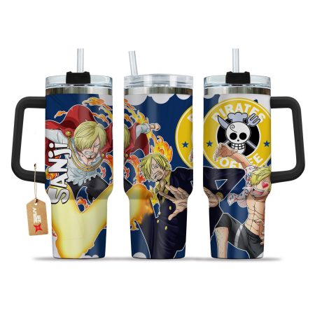 Vinsmoke Sanji V2 One Piece Anime  Custom Quencher 30oz or 40oz Stainless Steel Tumbler With Handle HG