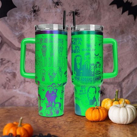 Wednesday Addams TV Series Custom Stanley Quencher HG 40oz or 30oz Engraved  Stainless Steel Tumbler With Handle