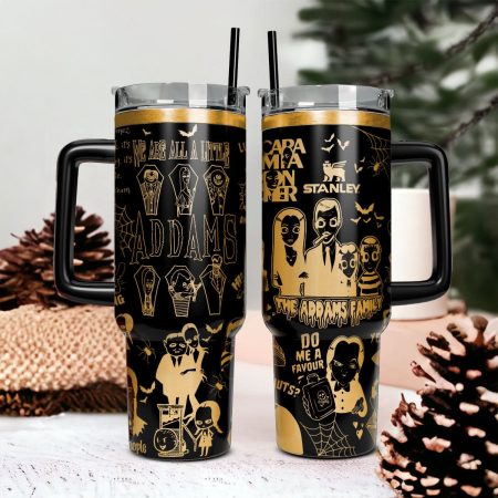 Wednesday Addams TV Series Custom Stanley Quencher HG 40oz or 30oz Engraved  Stainless Steel Tumbler With Handle