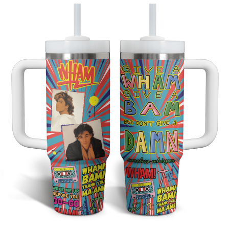 Wham! Music Custom Stanley Quencher 30oz or 40oz Stainless Steel Tumbler With Handle HG