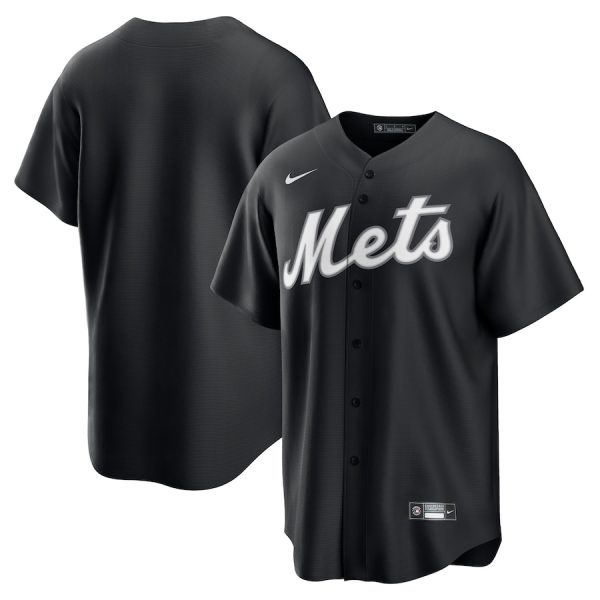 New York Mets Nike Official Replica Jersey – Black/White –