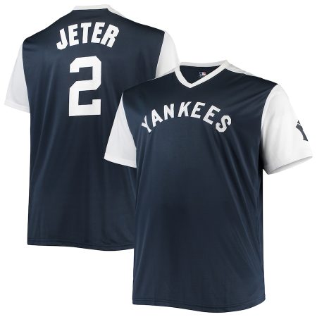Derek Jeter New York Yankees Cooperstown Collection Replica Player Jersey – Navy/White –