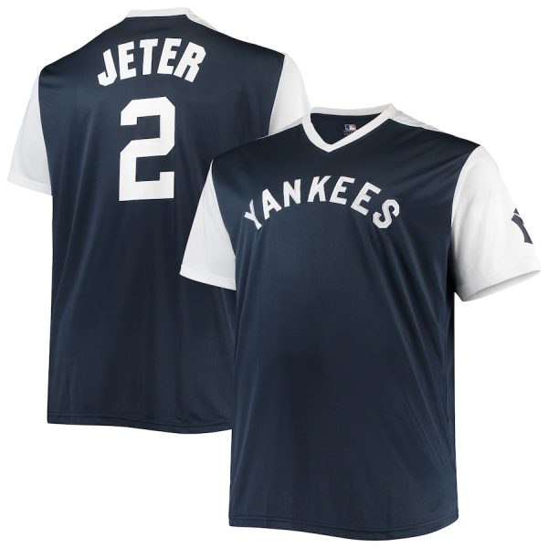 Derek Jeter New York Yankees Cooperstown Collection Replica Player Jersey – Navy/White –