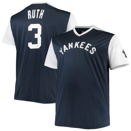Babe Ruth New York Yankees Cooperstown Collection Replica Player Jersey – Navy/White –
