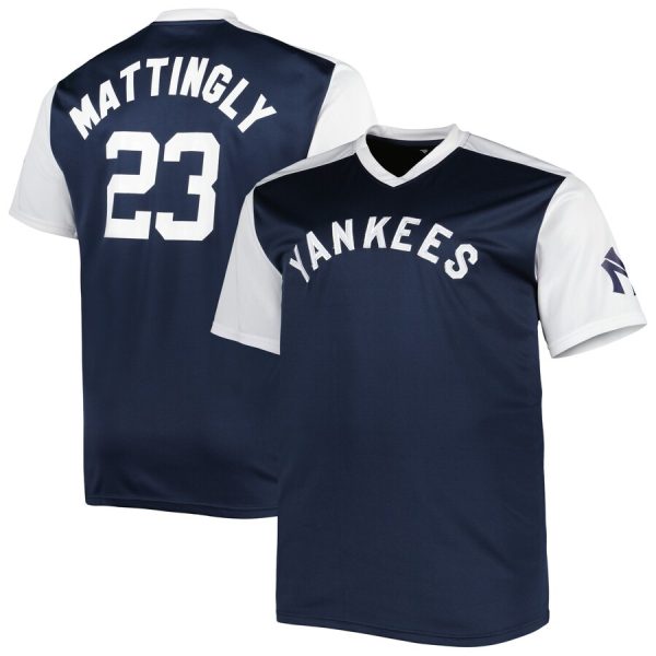 Don Mattingly New York Yankees Cooperstown Collection Replica Player Jersey – Navy/White –