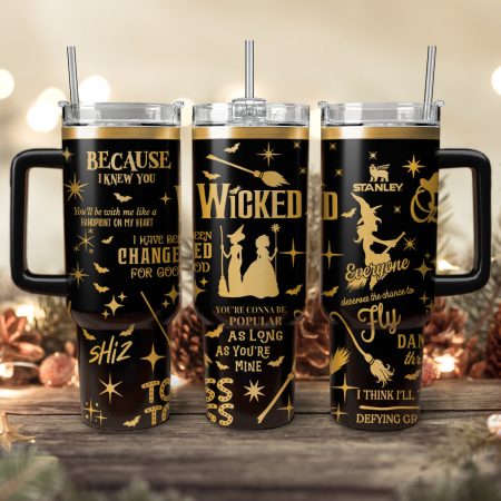 Wicked Movies Custom Stanley Cup 40 oz 30 oz Tumbler With Handle