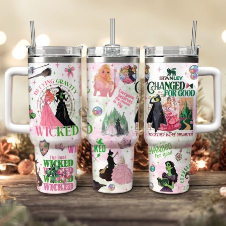 Wicked Movies Custom Stanley Cup 40 oz 30 oz Tumbler With Handle
