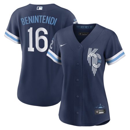 Andrew Benintendi Kansas City Royals Nike Women’s City Connect Replica Player Jersey – Navy –