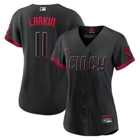 Barry Larkin Cincinnati Reds Nike Women’s City Connect Replica Player Jersey – Black –