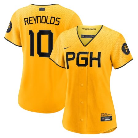 Bryan Reynolds Pittsburgh Pirates Nike Women’s City Connect Replica Player Jersey – Gold –