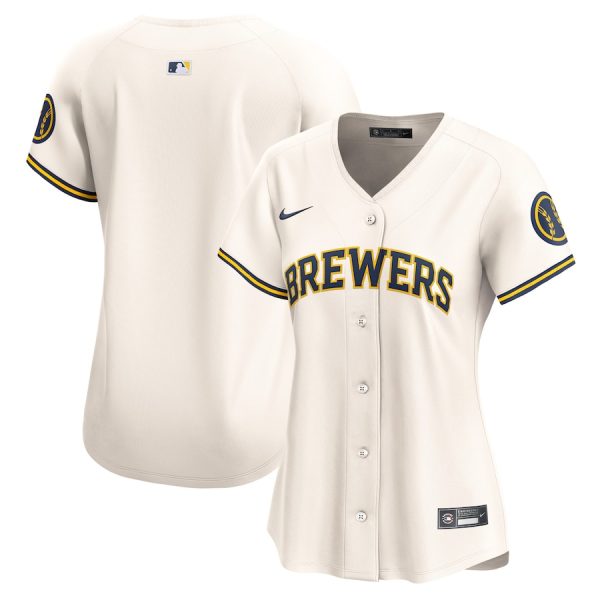 Milwaukee Brewers Nike Women’s Home Limited Jersey – Cream –