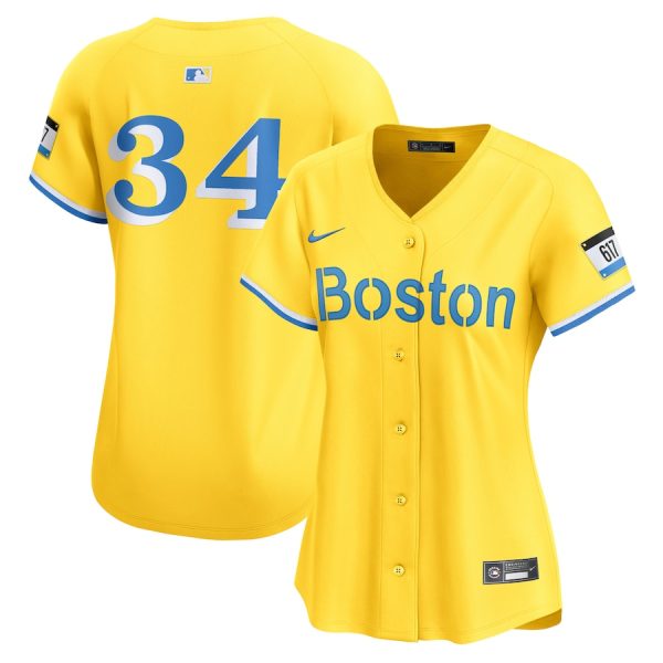 David Ortiz Boston Red Sox Nike Women’s City Connect Retired Player Jersey – Gold –