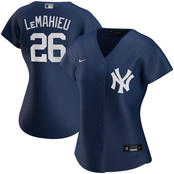 DJ LeMahieu New York Yankees Nike Women’s Alternate Replica Player Jersey – Navy –