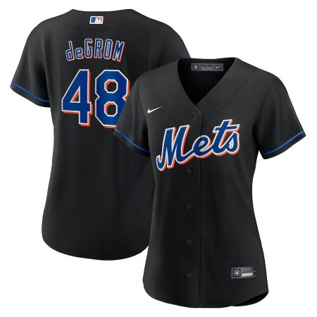 Jacob deGrom New York Mets Nike Women’s 2022 Alternate Replica Player Jersey – Black –