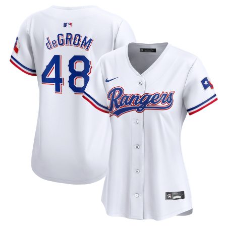 Jacob deGrom Texas Rangers Nike Women’s Home Limited Player Jersey – White –