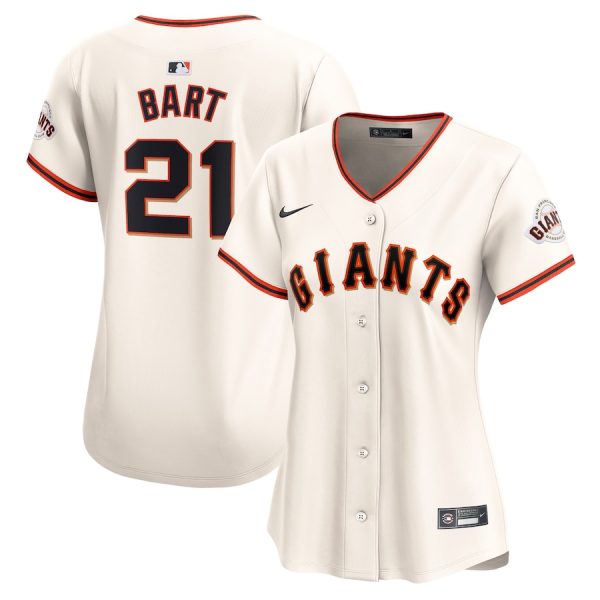 Joey Bart San Francisco Giants Nike Women’s  Home Limited Player Jersey – Cream –