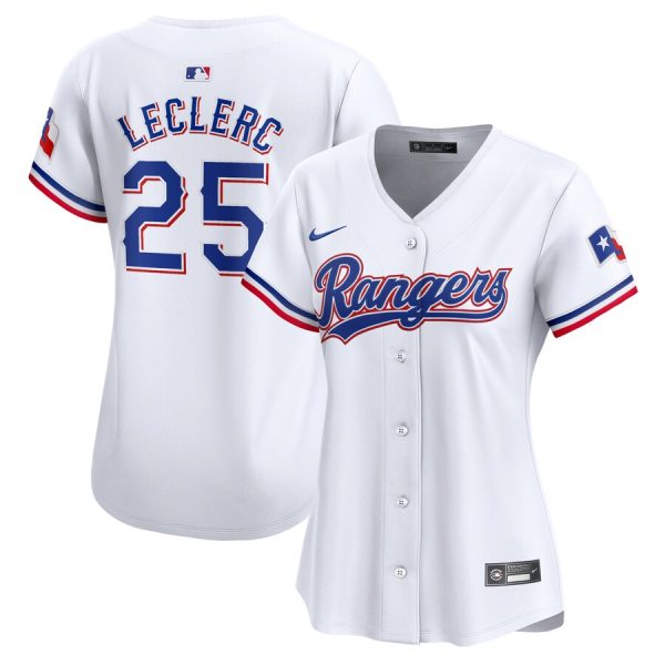 José Leclerc Texas Rangers Nike Women’s  Home Limited Player Jersey – White –
