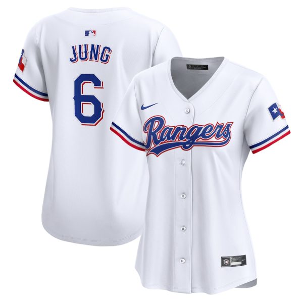 Josh Jung Texas Rangers Nike Women’s  Home Limited Player Jersey – White –