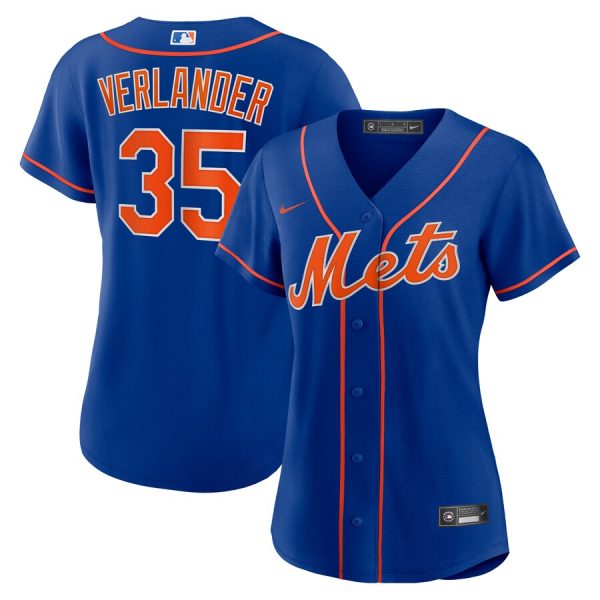 Justin Verlander New York Mets Nike Women’s Alternate Replica Player Jersey – Royal –