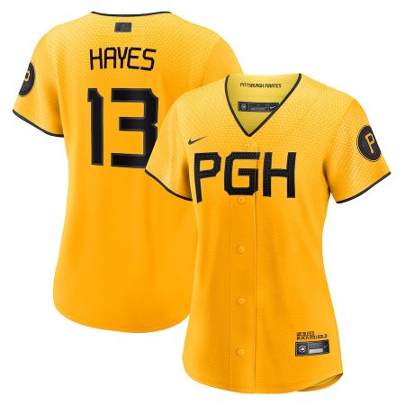 Ke’Bryan Hayes Pittsburgh Pirates Nike Women’s City Connect Replica Player Jersey – Gold –
