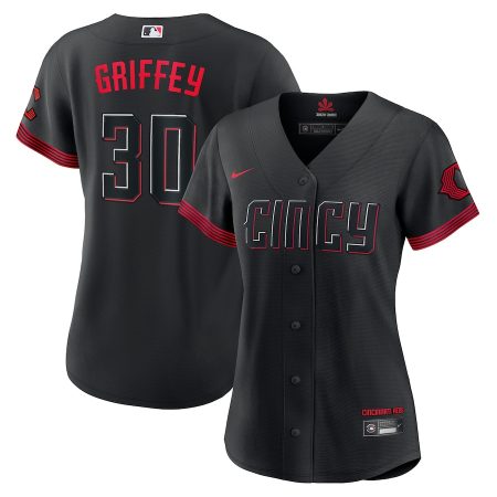 Ken Griffey Jr. Cincinnati Reds Nike Women’s City Connect Replica Player Jersey – Black –