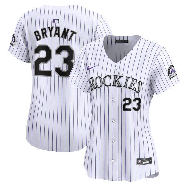 Kris Bryant Colorado Rockies Nike Women’s Home Limited Player Jersey – White –