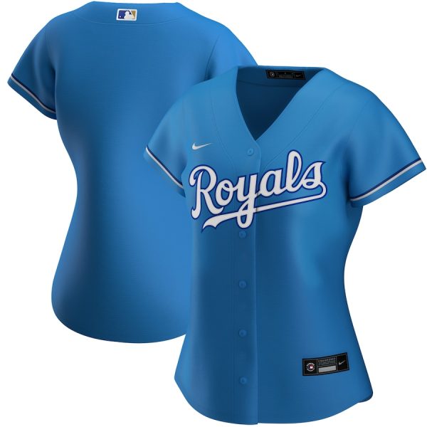 Kansas City Royals Nike Women’s Alternate Replica Team Jersey – Light Blue –
