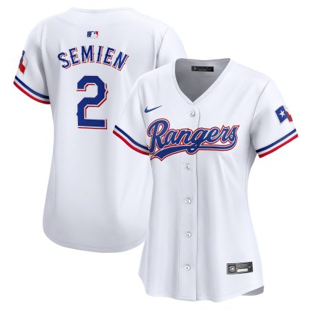 Marcus Semien Texas Rangers Nike Women’s  Home Limited Player Jersey – White –