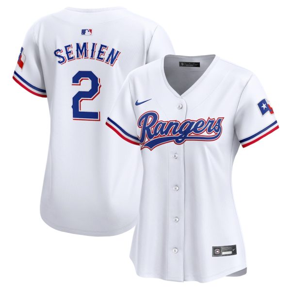 Marcus Semien Texas Rangers Nike Women’s  Home Limited Player Jersey – White –