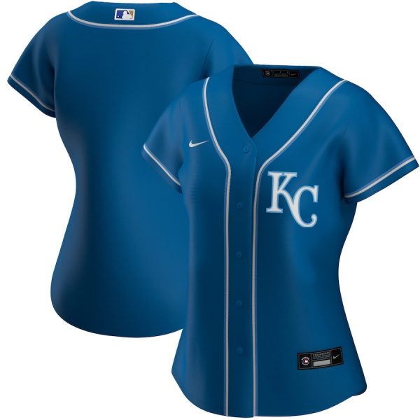 Kansas City Royals Nike Women’s Alternate Replica Team Jersey – Royal –