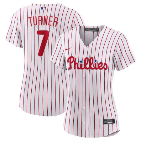 Trea Turner Philadelphia Phillies Nike Women’s Home Replica Player Jersey – White –