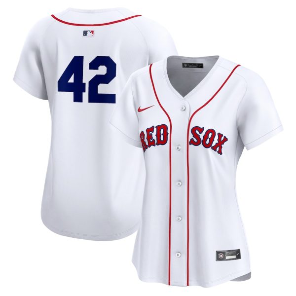 Boston Red Sox Nike Women’s 2024 Jackie Robinson Day Home Limited Jersey – White –