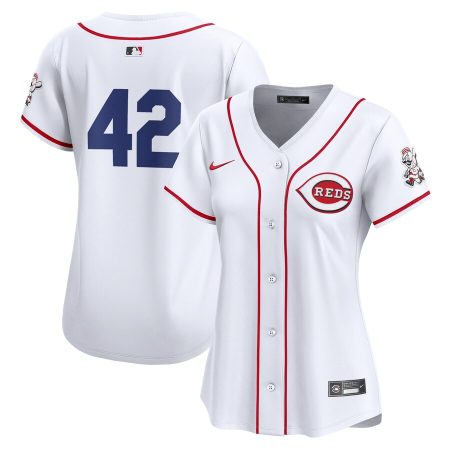 Cincinnati Reds Nike Women’s 2024 Jackie Robinson Day Home Limited Jersey – White –