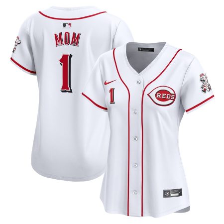 Cincinnati Reds Nike Women’s #1 Mom Home Limited Jersey – White –