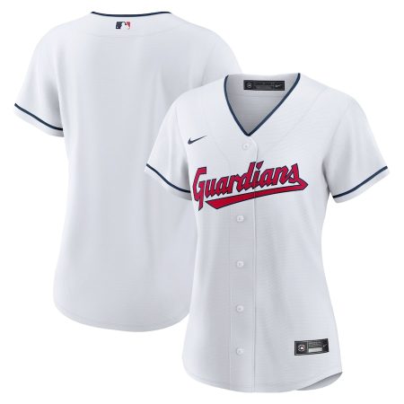 Cleveland Guardians Nike Women’s Home Blank Replica Jersey- White –
