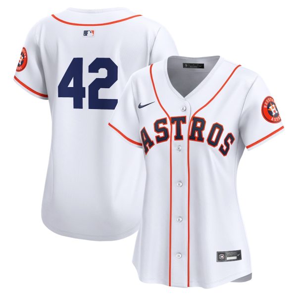 Houston Astros Nike Women’s 2024 Jackie Robinson Day Home Limited Jersey – White –