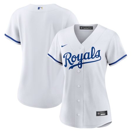 Kansas City Royals Nike Women’s Home Blank Replica Jersey – White –